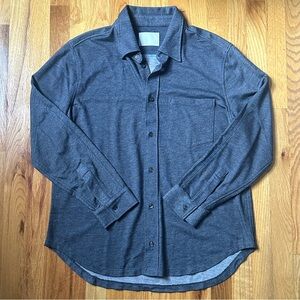 Citizens of Humanity Men’s Med Navy Melange Channing Soft LS Button Up Shirt